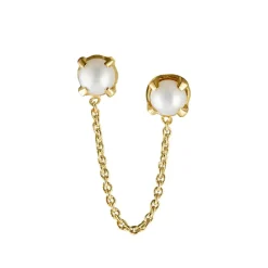 CARRE` SØLV FORGYLDT ØRERING MED MERLE - FS 4281 BIBI 1 PC