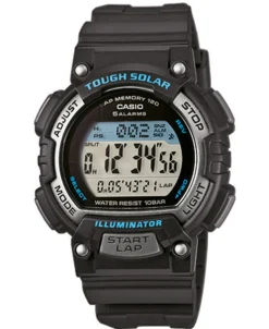 CASIO CLASSIC DIGITAL HERRE UR I SORT MED BLÅ DETALJE