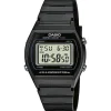 CASIO CLASSIC RETRO DIGITAL UR I SORT MED LYS SKIVE