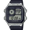 CASIO COLLECTION UR I STÅL MED GUMMIREM - AE-1200WH-1CVEF