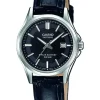 CASIO DAME UR CLASSIC RETRO MED SORT LÆDERREM - LTS-100L-1AVEF