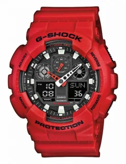 CASIO G-SHOCK RØD - GA-100B-4AER