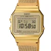 CASIO VINTAGE BASIC GULD DOUBLE MESH - A700WEMG-9AEF