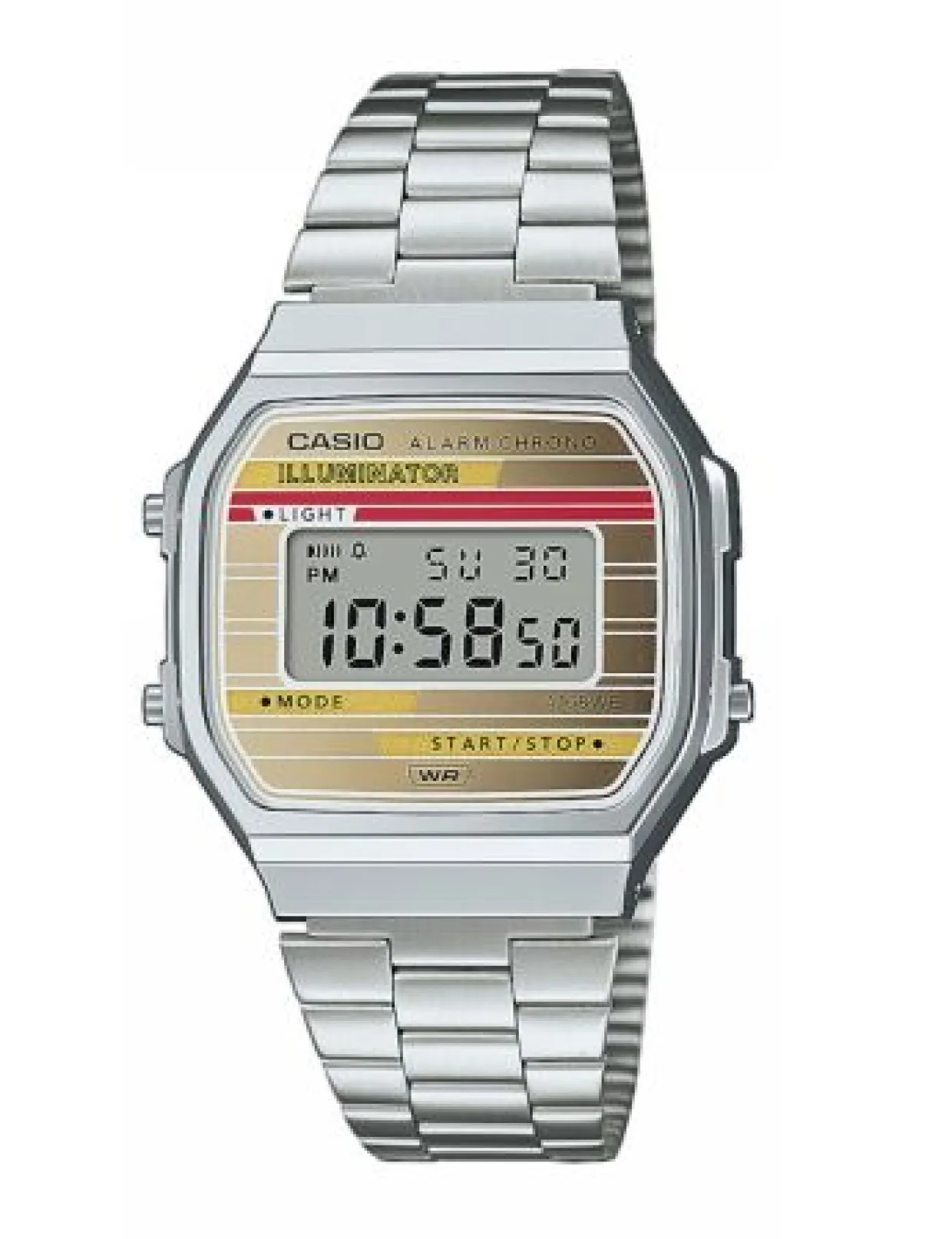 CASIO VINTAGE ILLUMINATOR STÅL - A168WEHA-9AEF