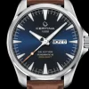 CERTINA DS ACTION POWERMATIC 80 BLÅ SKIVE BRUN LÆDERREM - C0324301604100