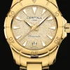 CERTINA DS ACTION STEN SKIVE GULD PVD - C0329513336100