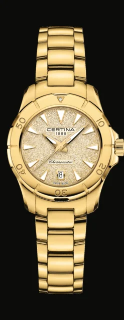 CERTINA DS ACTION STEN SKIVE GULD PVD - C0329513336100