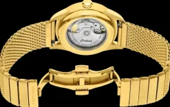 CERTINA POWERMATIC 80 UR HERRE GULDFARVET MED MESHLÆNKE - C0298073336100