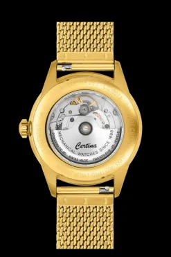 CERTINA POWERMATIC 80 UR HERRE GULDFARVET MED MESHLÆNKE - C0298073336100