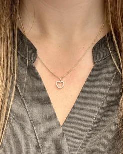 CHRISTOFFERSEN JEWELLERY HJERTE VEDHÆNG 8 KARAT GULD MED ZIRKONIA - 4500203-3