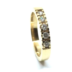 CHRISTOFFERSEN JEWELLERY ALLIANCE RING 14 KARAT GULD MED BRILLANTER - 5000864