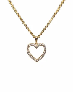 CHRISTOFFERSEN JEWELLERY HJERTE VEDHÆNG 8 KARAT GULD MED ZIRKONIA – 4500204-3