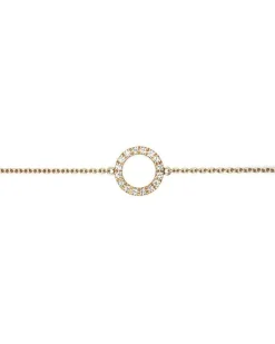 CHRISTOFFERSEN JEWELLERY ARMBÅND 14 KARAT GULD CIRKEL MED 0,13 CARAT BRILLANTER - 9000158