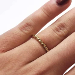 CHRISTOFFERSEN JEWELLERY SNOET RING 8 KARAT GULD - 5001112-3