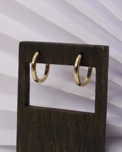 CHRISTOFFERSEN JEWELLERY RUND KNÆK CREOL 8 KARAT GULD - 3700046-3