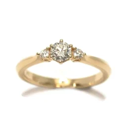 CHRISTOFFERSEN JEWELLERY RING 14 KARAT MED 0,42 CARAT BRILLANTER - 5000555