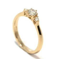 CHRISTOFFERSEN JEWELLERY RING 14 KARAT MED 0,42 CARAT BRILLANTER - 5000555