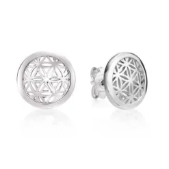 CHRISTOFFERSEN JEWELLERY ØRERINGE SØLV MED BLOMSTER MØNSTER - 3070865