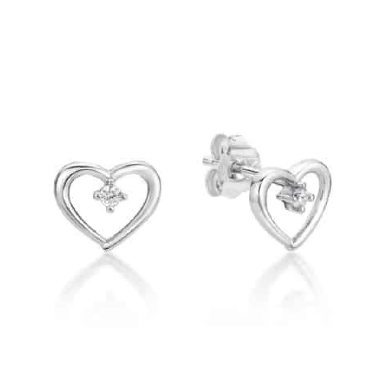 CHRISTOFFERSEN JEWELLERY ØRERINGE MED HJERTE - 3070526