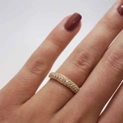 CHRISTOFFERSEN JEWELLERY PAVERET RING 14 KARAT GULD MED 0,60 CARAT BRILLANTER - 5000077