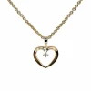 CHRISTOFFERSEN JEWELLERY HJERTE VEDHÆNG 14 KARAT GULD MED 0,02 CARAT BRILLANT – 4500061