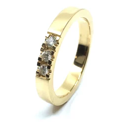 CHRISTOFFERSEN JEWELLERY ALLIANCE RING 14 KARAT GULD MED BRILLANTER - 5000863