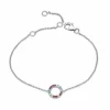 CHRISTOFFERSEN JEWELLERY ARMBÅND CIRKEL RAINBOW SØLV - 9010242-6