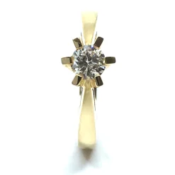 CHRISTOFFERSEN JEWELLERY CARLA RING 14 KARAT GULD MED BRILLANT 0,38 CT. W/SI - 5001108