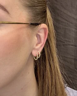 CHRISTOFFERSEN JEWELLERY SNOET KNÆK CREOL 8 KARAT GULD - 3700662-3