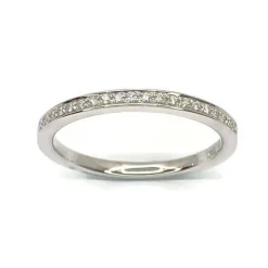 CHRISTOFFERSEN JEWELLERY RING 14 KARAT HVIDGULD MED BRILLANTER - 5000408-5