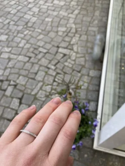 CHRISTOFFERSEN JEWELLERY RING 14 KARAT HVIDGULD MED BRILLANTER - 5000408-5