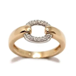 CHRISTOFFERSEN JEWELLERY RING 14 KARAT GULD MED BRILLANTER - 5070962-52
