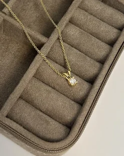 CHRISTOFFERSEN JEWELLERY EVA VEDHÆNG 14 KARAT GULD MED BRILLANT 0,25 CARAT – 4000178