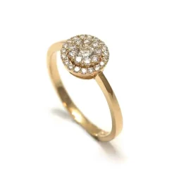 CHRISTOFFERSEN JEWELLERY ROSET RING 14 KARAT GULD MED 0,526 CARAT BRILLANTER - 5070888