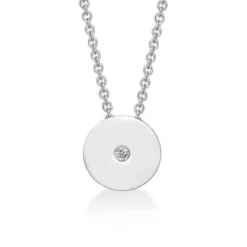 CHRISTOFFERSEN JEWELLERY HALSKÆDE MED RUNDE PLADE - 2070898