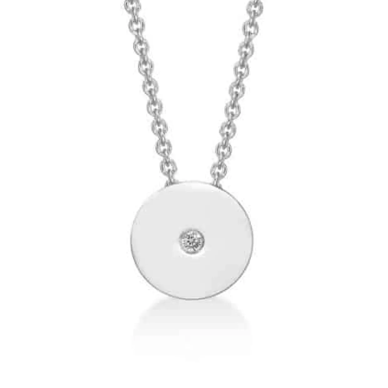 CHRISTOFFERSEN JEWELLERY HALSKÆDE MED RUNDE PLADE - 2070898