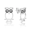 CHRISTOFFERSEN JEWELLERY ØRERINGE SØLV MED UGLE - 3070928