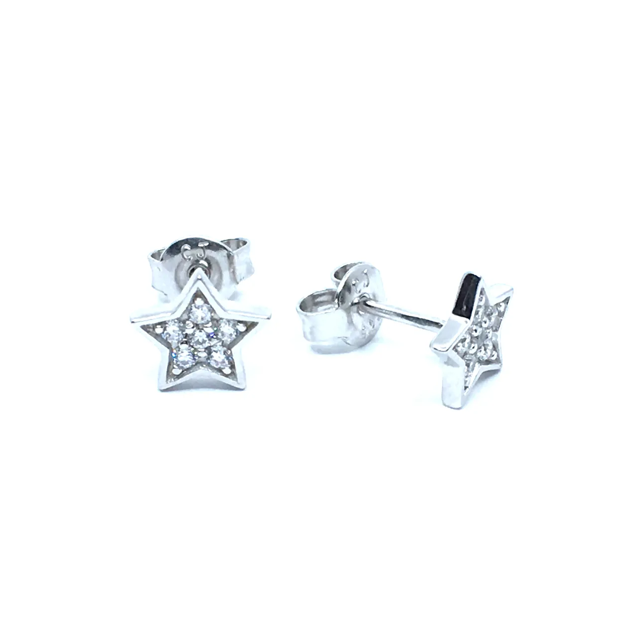 CHRISTOFFERSEN JEWELLERY ØRERINGE STJERNE MED STEN - W3063901