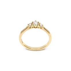 CHRISTOFFERSEN JEWELLERY 14 KARAT GULD RING MED BRILLANTER - 5000548