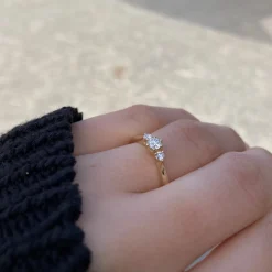 CHRISTOFFERSEN JEWELLERY 14 KARAT GULD RING MED BRILLANTER - 5000548