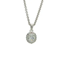 CHRISTOFFERSEN JEWELLERY HALSKÆDE SØLV MED ZIRKONIA - 4070775