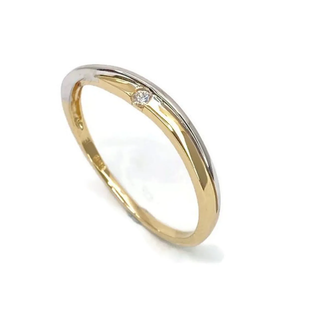 CHRISTOFFERSEN JEWELLERY RING 14 KARAT MED BRILLANT 0,025 CARAT - 5071002-2