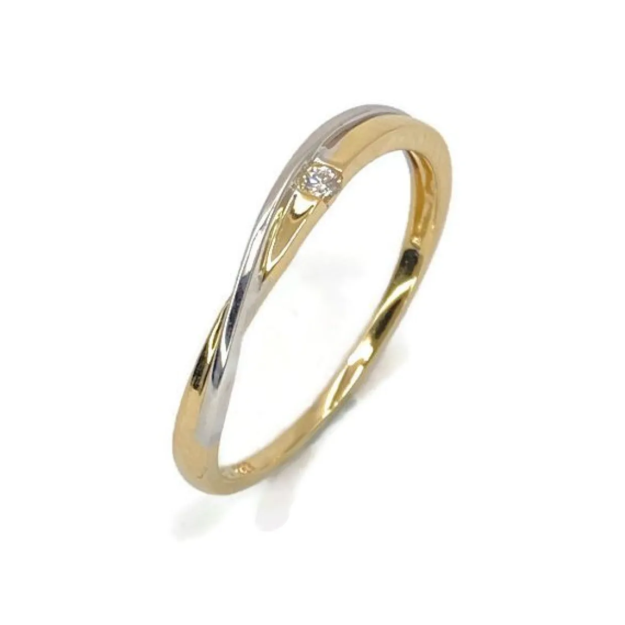 CHRISTOFFERSEN JEWELLERY RING 14 KARAT MED BRILLANT 0,025 CARAT - 5071002-2