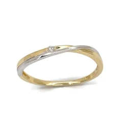 CHRISTOFFERSEN JEWELLERY RING 14 KARAT MED BRILLANT 0,025 CARAT - 5071002-2