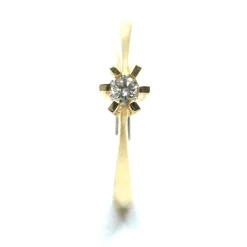 CHRISTOFFERSEN JEWELLERY 14 KARAT GULD CARLA RING MED BRILLANT 0,05 CT. W/SI - 5000153