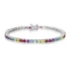 CHRISTOFFERSEN JEWELLERY TENNIS RAINBOW SØLV ARMBÅND - 9010080-6