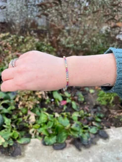 CHRISTOFFERSEN JEWELLERY TENNIS RAINBOW SØLV ARMBÅND - 9010080-6