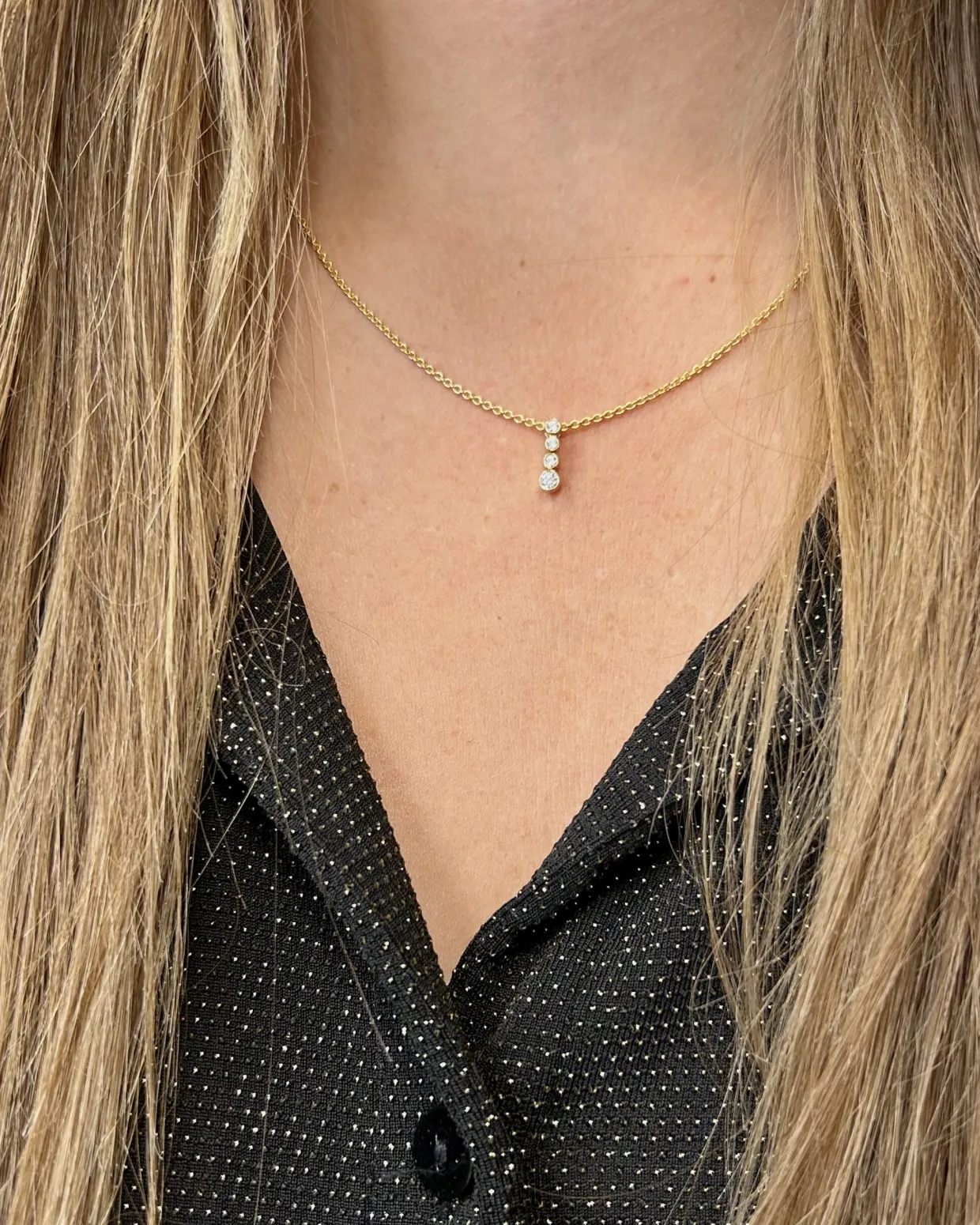 CHRISTOFFERSEN JEWELLERY VEDHÆNG 8 KARAT GULD MED ZIRKONIA - 4071258-3