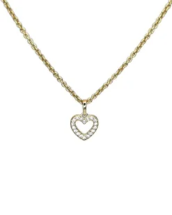 CHRISTOFFERSEN JEWELLERY HJERTE VEDHÆNG 8 KARAT GULD MED ZIRKONIA - 4571281-3