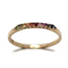 CHRISTOFFERSEN JEWELLERY RAINBOW RING 8 KARAT GULD - 5000040-3